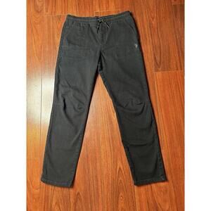 U.S. Polo Assn Women's Pull On Pants Size XL (14-16) Mid Rise Straight Legs Blue